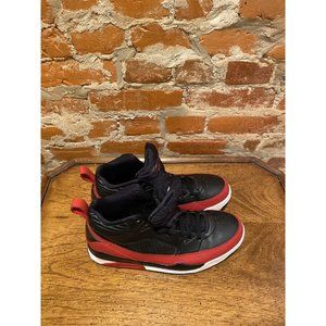 NIKE Air Jordan Flight 9 Mens Sz 10.5 Black Red White Sneaker Shoes 654262-002